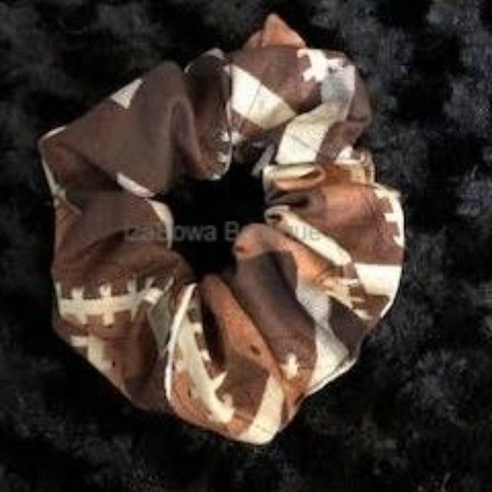 Football Cotton Scrunchie SC1557 HANDCRAFTED (kids) Boutique NWT